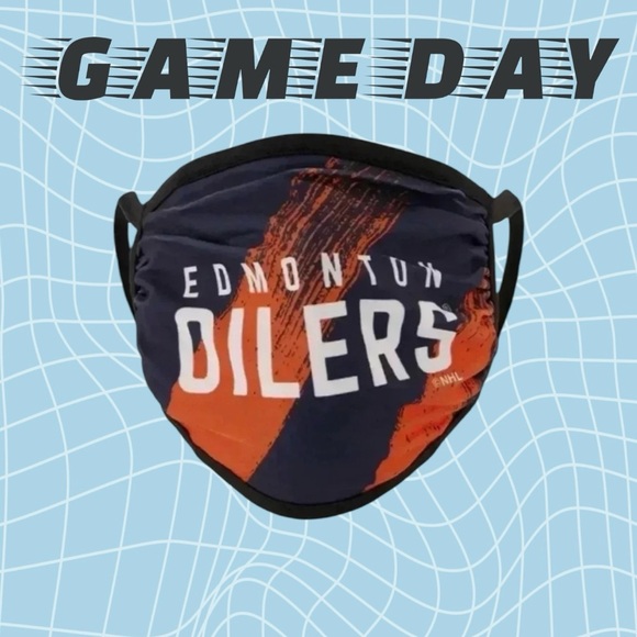 🆕 NHL Edmonton Oilers Face Covering - Picture 1 of 16